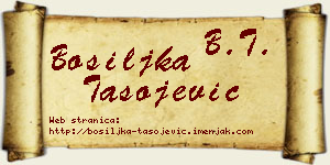 Bosiljka Tasojević vizit kartica